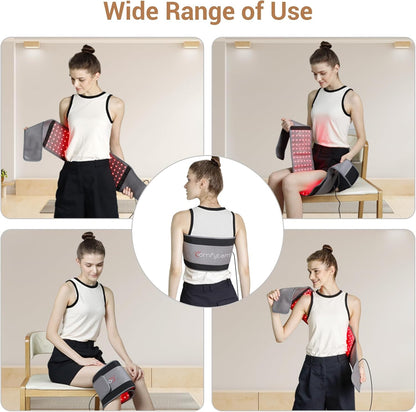 Red Light Therapy Belt with 126 Leds, FSA Eligible HSA Infrared Red Light Therapy for Body, 660Nm & 850Nm, 22W Light Wrap with Timer for Back Waist Belly Joint Muscle Pain Relief(Corded)